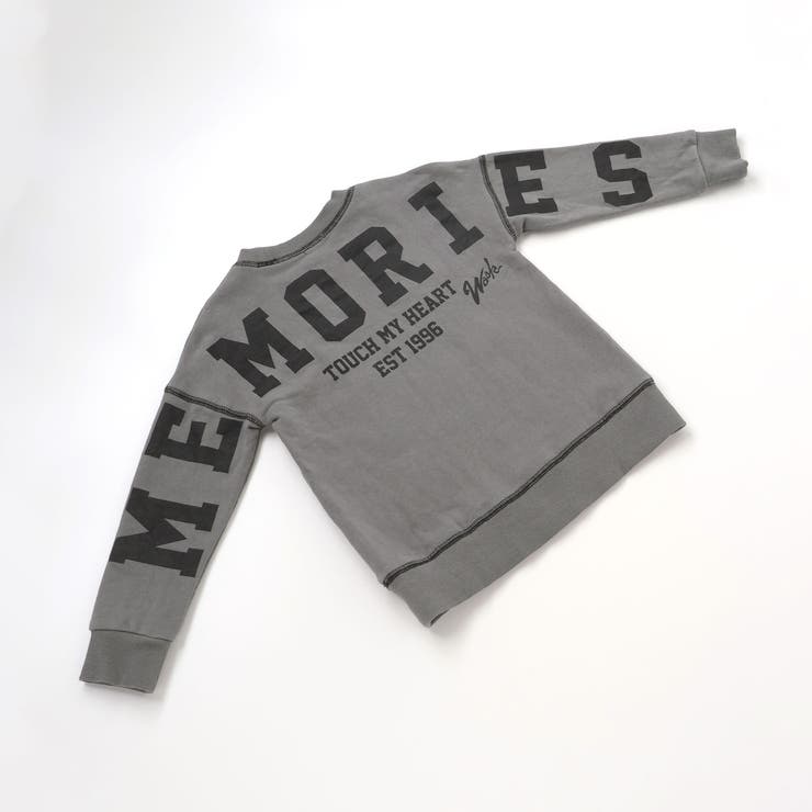 ロゴプリント配色ステッチBIGトレーナー(110~160cm) | WASK | 詳細画像12 