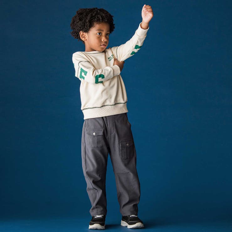 ロゴプリント配色ステッチBIGトレーナー(110~160cm) | WASK | 詳細画像2 