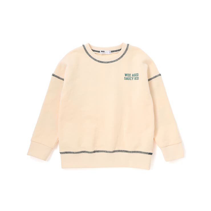 ロゴプリント配色ステッチBIGトレーナー(110~160cm) | WASK | 詳細画像5 