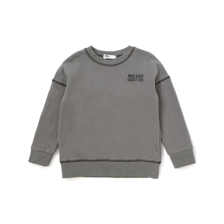 ロゴプリント配色ステッチBIGトレーナー(110~160cm) | WASK | 詳細画像8 