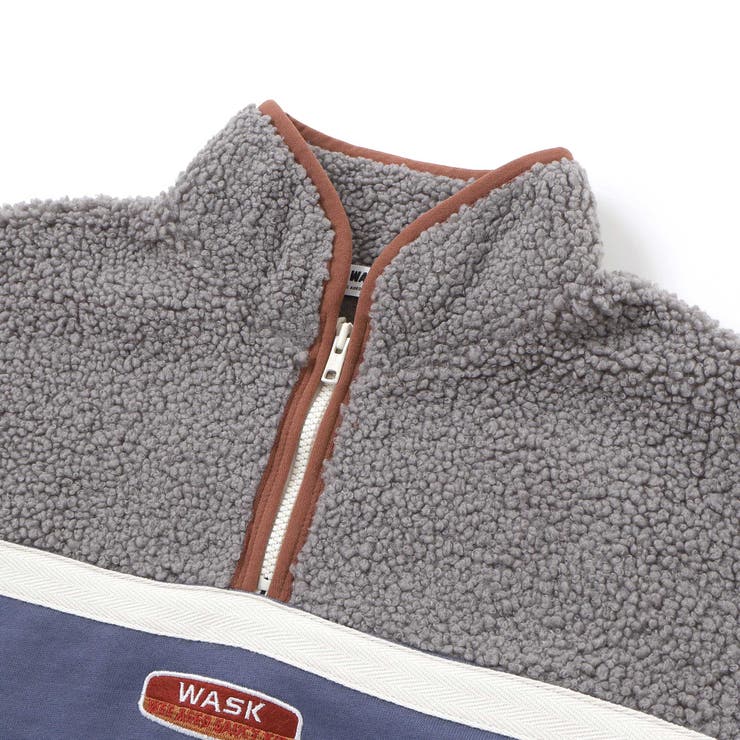 ボア切り替えハーフジップトレーナー(110~160cm) | WASK | 詳細画像7 