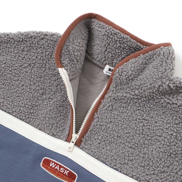 ボア切り替えハーフジップトレーナー(110~160cm) | WASK | 詳細画像8 