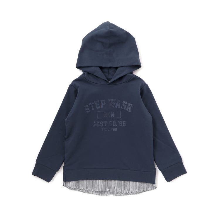 シャツレイヤードカレッジロゴフーディ(110~160cm) | WASK | 詳細画像5 