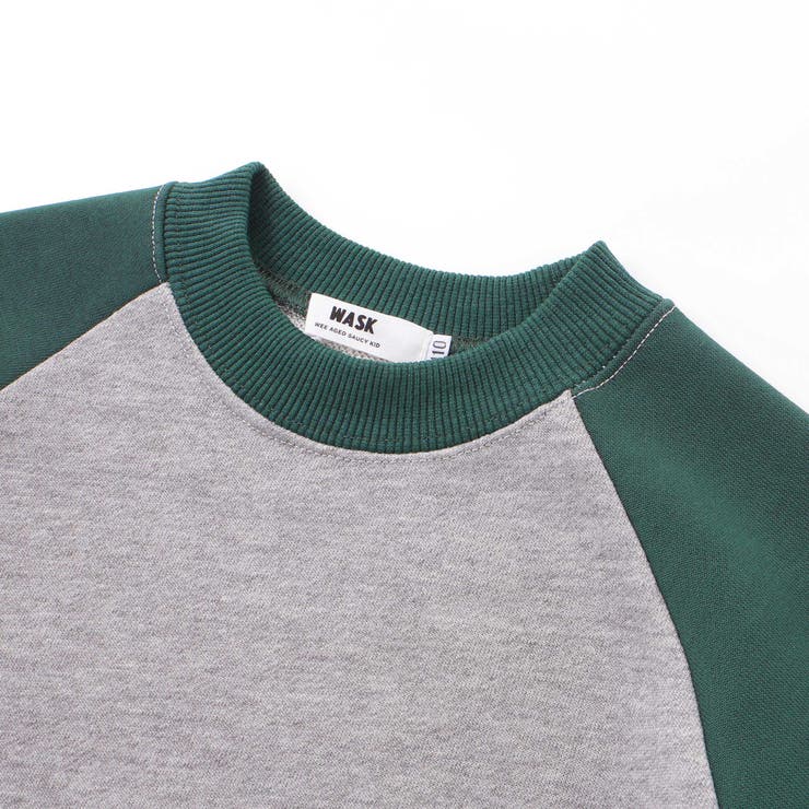 バイカラーラグランロゴBIGトレーナー(110~160cm) | WASK | 詳細画像12 