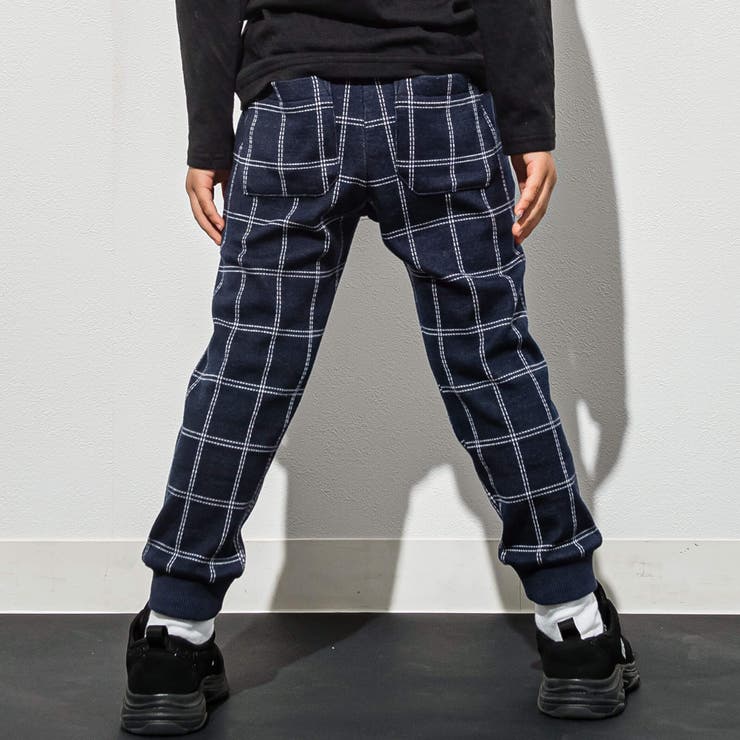 【お揃い】ロゴ裾ゴムダブルジャガードニットパンツ(100~160cm) | WASK | 詳細画像5 