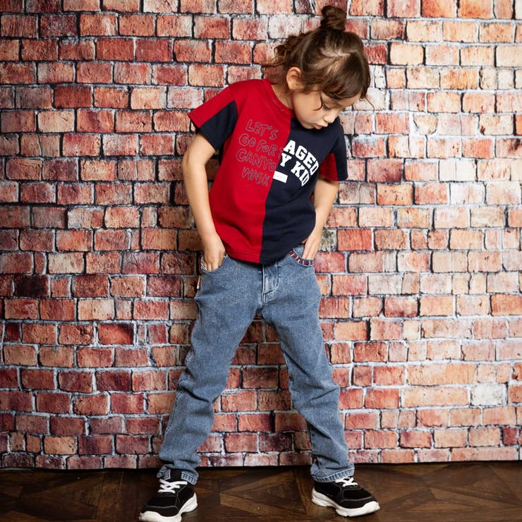 カラー刺しゅうストレッチデニムパンツ(100~160cm) | WASK | 詳細画像2 