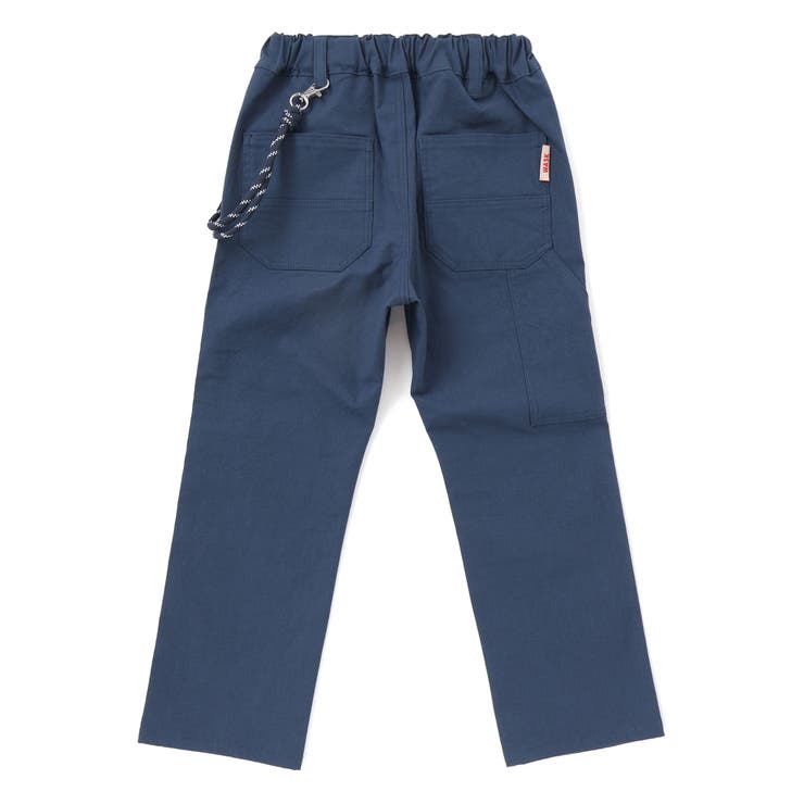 ネイビー | コード付きダブル二―ワークパンツ(110~160cm) | WASK