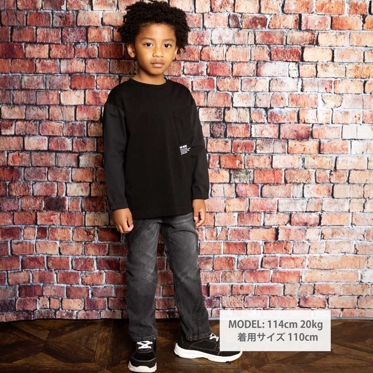 ウェーブラインストレッチデニムパンツ(100~160cm) | WASK | 詳細画像2 