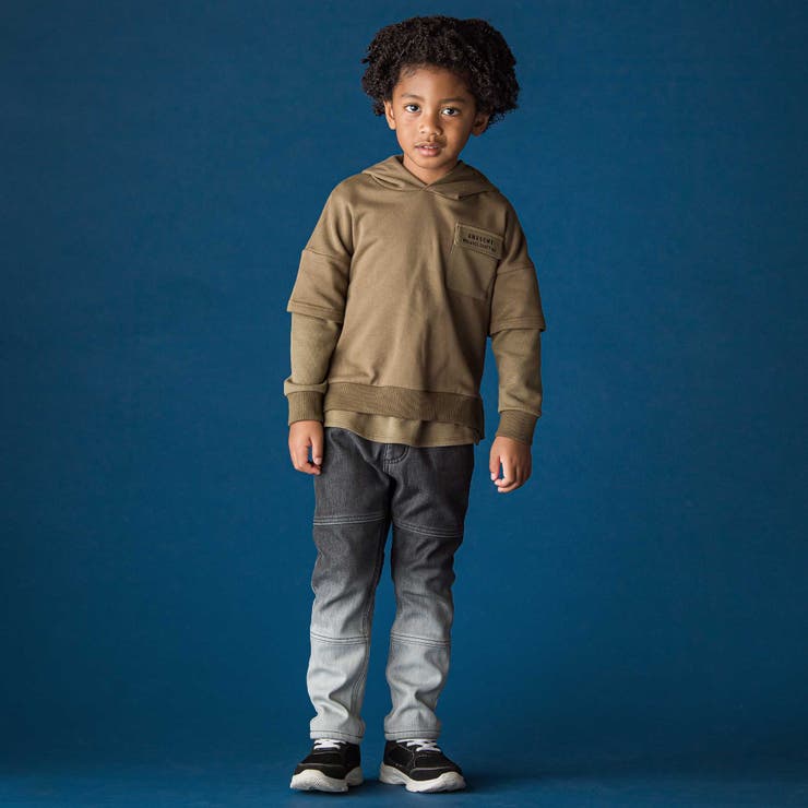 グラデーションボンディングデニムパンツ(110~160cm) | WASK | 詳細画像3 