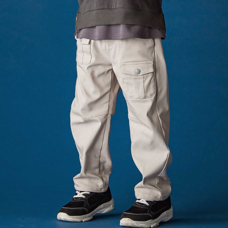 ベージュ | バレルレッグパンツ(100~160cm) | WASK