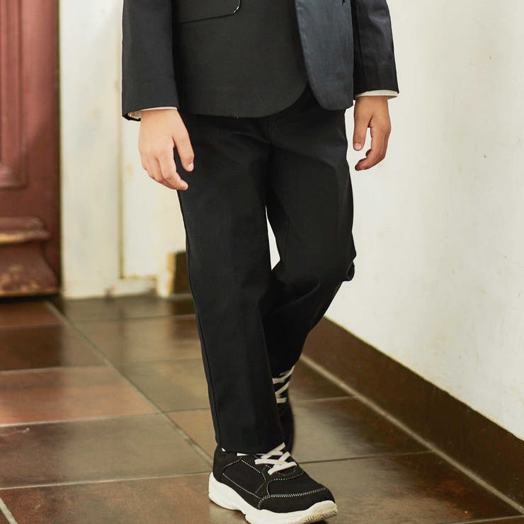 ブラック | テーパードパンツナイロンハイストレッチ(110~160cm) | WASK