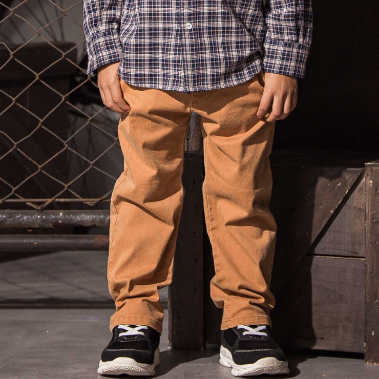 ロゴ刺しゅうストレッチツイルパンツ(110~160cm) | WASK | 詳細画像1 