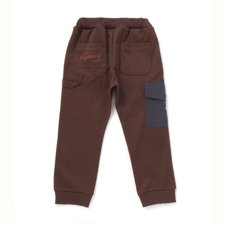 ロゴ刺しゅうストレッチツイルジャガーパンツ(100~160cm) | WASK | 詳細画像10 