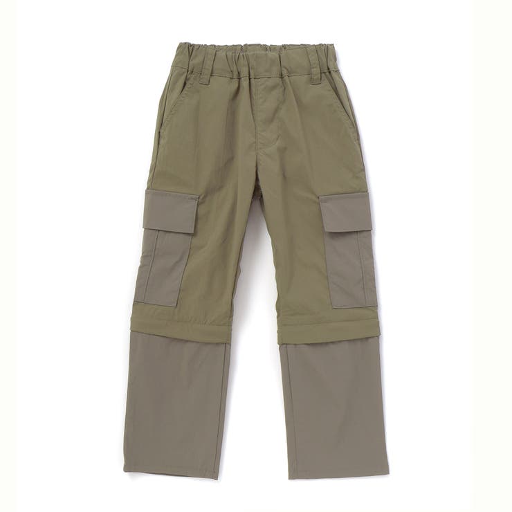 グリーン | バイカラーコンバーチブルパンツ(110~160cm) | WASK