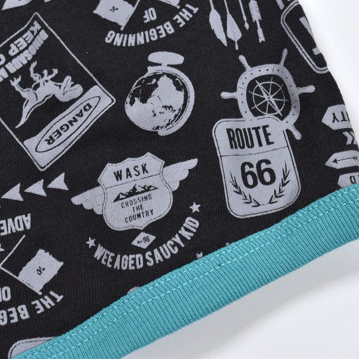 無地 + 総柄 2P コットン フライス ショーツ (110~160cm) | WASK | 詳細画像14 