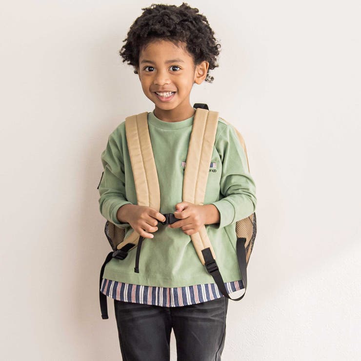 カレッジロゴプリントテープリュック(M~L) | WASK | 詳細画像6 