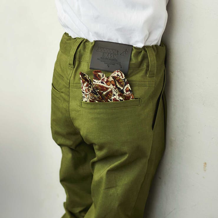 【日本製】ペイズリーバンダナリップストップハンカチ | WASK | 詳細画像2 