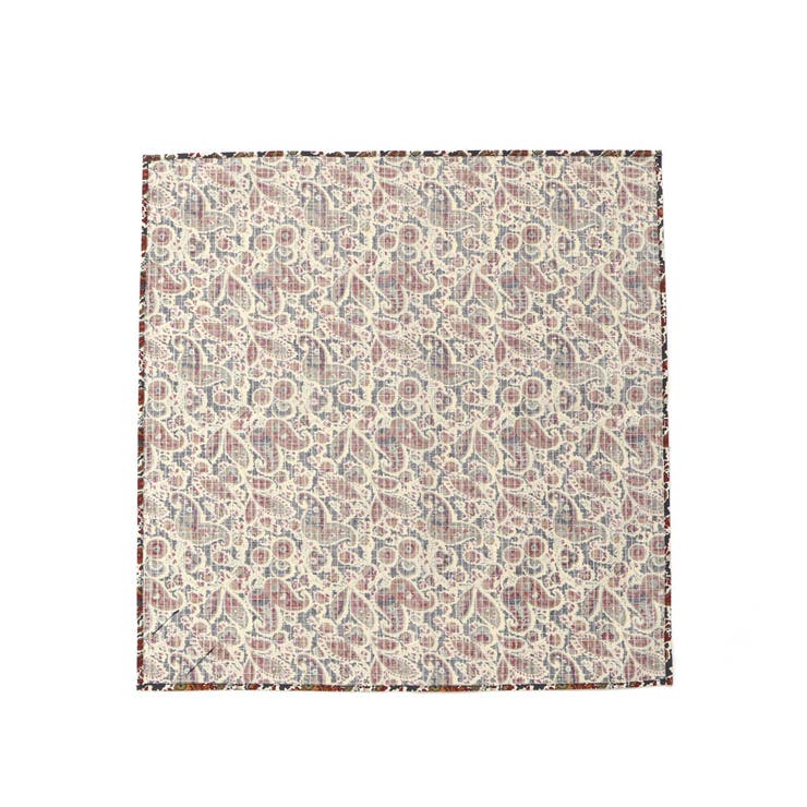 【日本製】ペイズリーバンダナリップストップハンカチ | WASK | 詳細画像5 