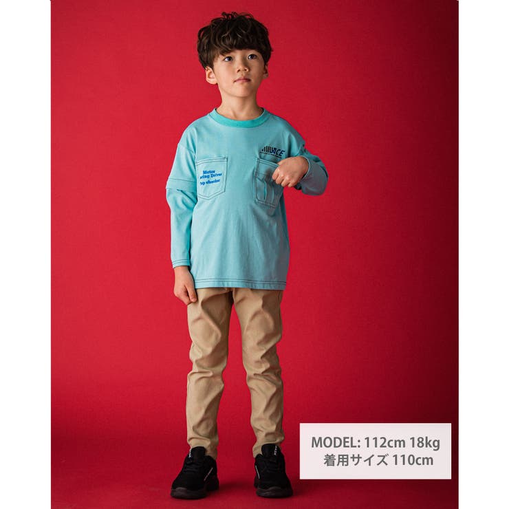 袖 取り外し 天竺 Tシャツ  (100~160cm)[品番：BEBK0006454]｜WASK（ワスク）のキッズファッション通販｜SHOPLIST（ショップリスト）