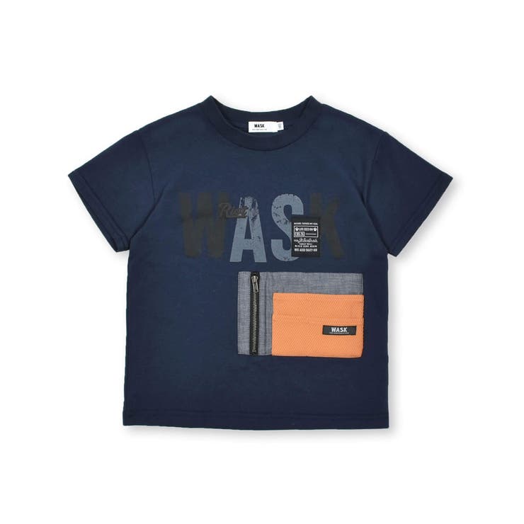 BABYL 夏フェス 3点セット 速乾タオル/扇子/Tシャツ→XXL 接触冷感】配色ポケット付きTシャツ(100~160cm)[品番：BEBK0006674