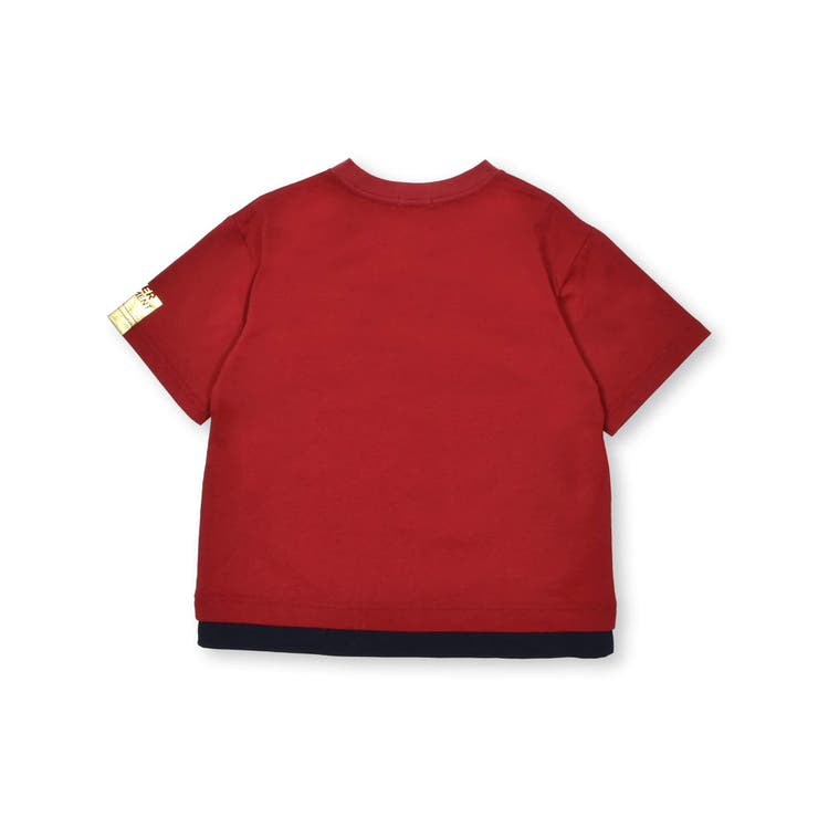 【抗菌防臭】裾レイヤード風マウンテンロゴ天竺Tシャツ(100~160cm) | WASK | 詳細画像7 