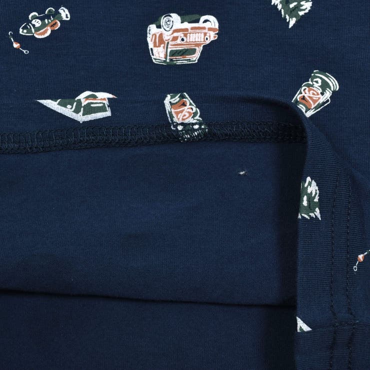 【速乾】キャンプギア総柄メッシュポケット付き天竺Tシャツ(100~160cm) | WASK | 詳細画像20 