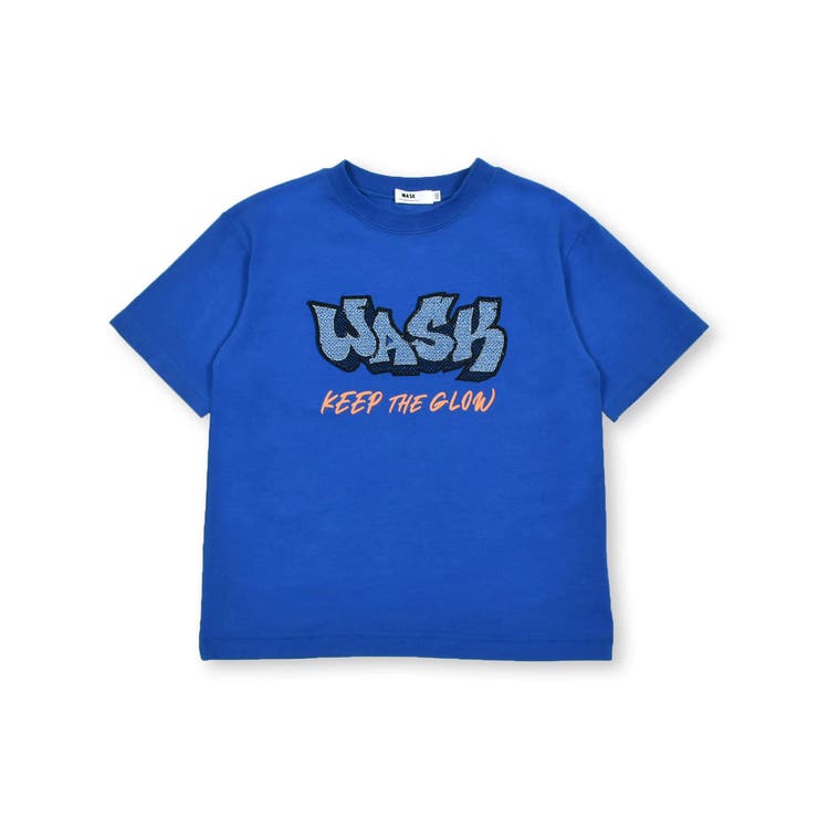 【速乾】ロゴ中空刺しゅう天竺Tシャツ(100~160cm) | WASK | 詳細画像15 