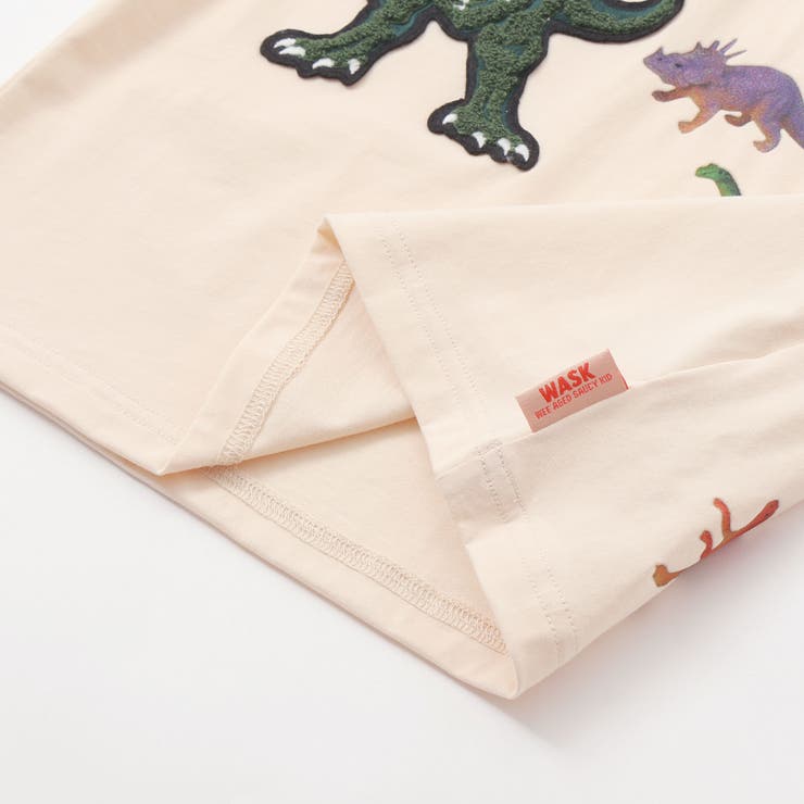 ベア天竺 恐竜サガラワッペンプリントTシャツ(100~160cm) | WASK | 詳細画像14 