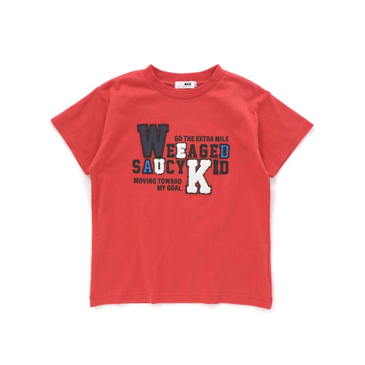 カラフルロゴパッチ刺しゅう天竺Tシャツ(100~160cm) | WASK | 詳細画像15 