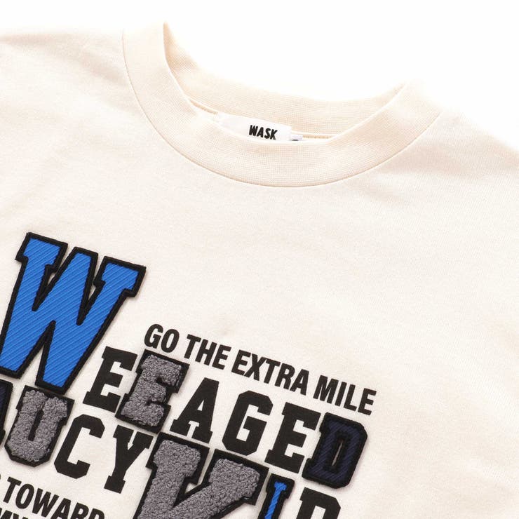 カラフルロゴパッチ刺しゅう天竺Tシャツ(100~160cm) | WASK | 詳細画像9 