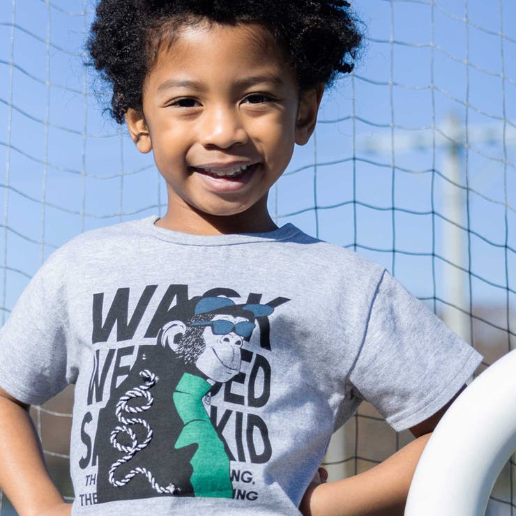 【速乾】WASKサル×恐竜天竺Tシャツ(80~160cm) | WASK | 詳細画像5 