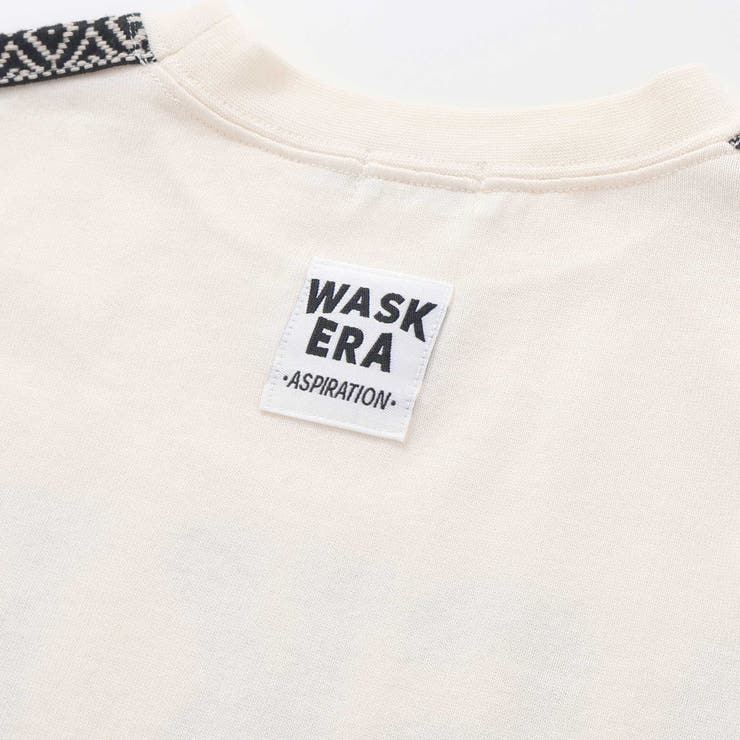 【速乾】【お揃い】袖柄テープ天竺Tシャツ(100~160cm) | WASK | 詳細画像13 