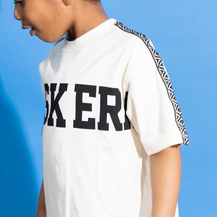 【速乾】【お揃い】袖柄テープ天竺Tシャツ(100~160cm) | WASK | 詳細画像5 