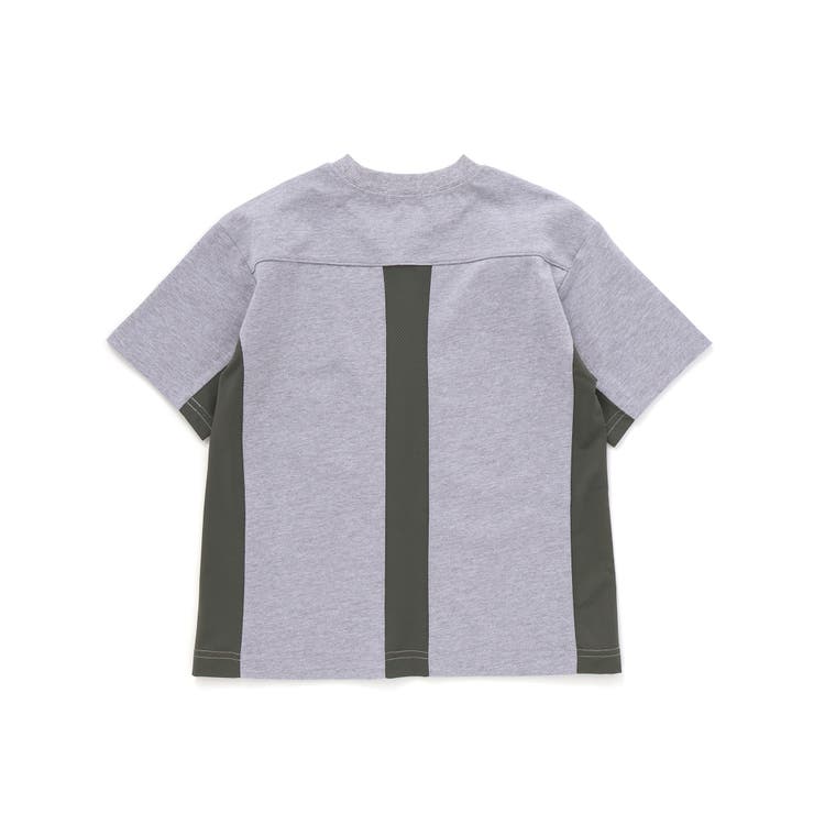 【接触冷感】メッシュ切り替えロゴプリント天竺Tシャツ(110~160cm) | WASK | 詳細画像11 
