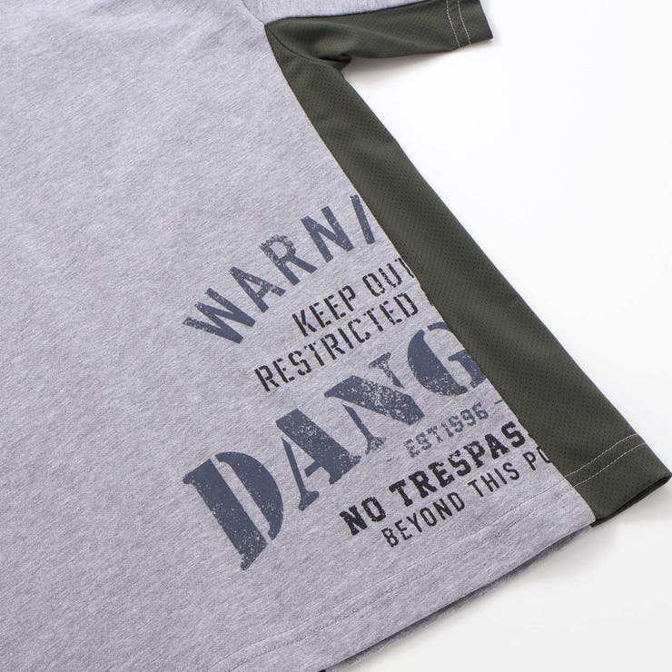 【接触冷感】メッシュ切り替えロゴプリント天竺Tシャツ(110~160cm) | WASK | 詳細画像15 