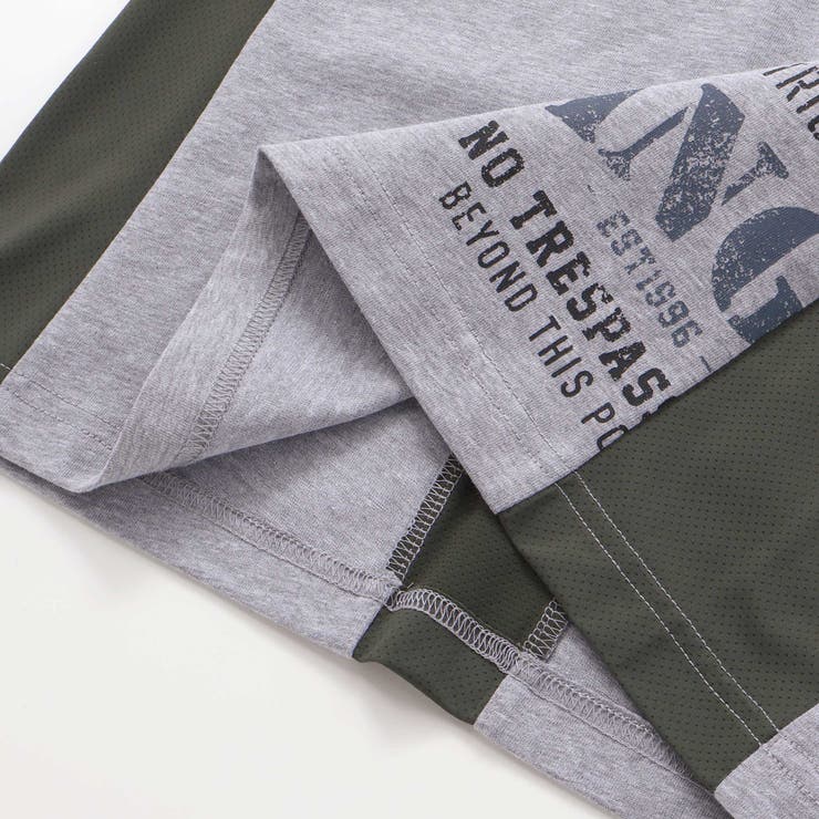 【接触冷感】メッシュ切り替えロゴプリント天竺Tシャツ(110~160cm) | WASK | 詳細画像16 