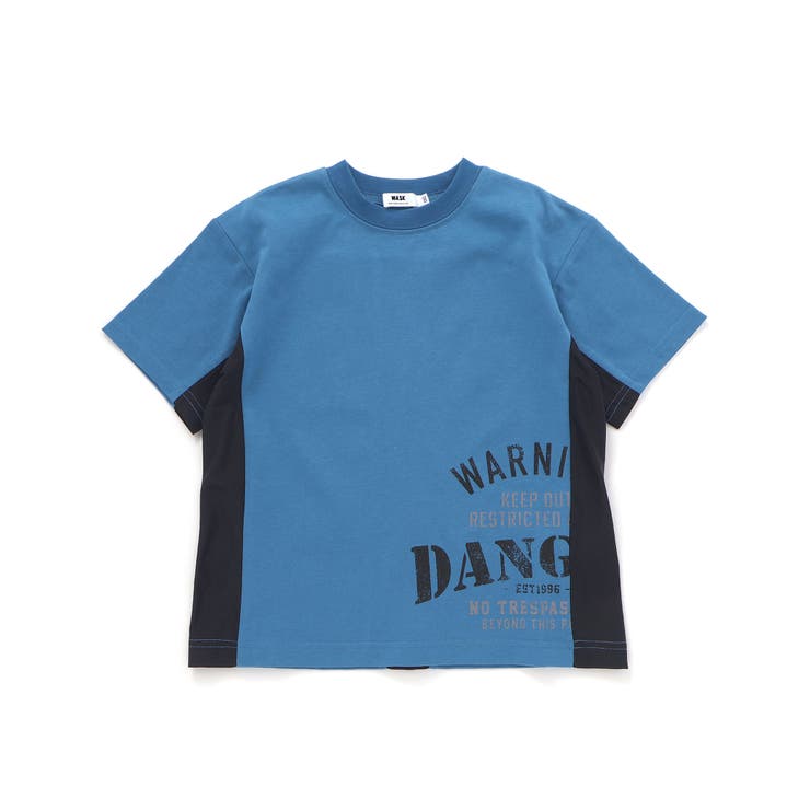 【接触冷感】メッシュ切り替えロゴプリント天竺Tシャツ(110~160cm) | WASK | 詳細画像8 