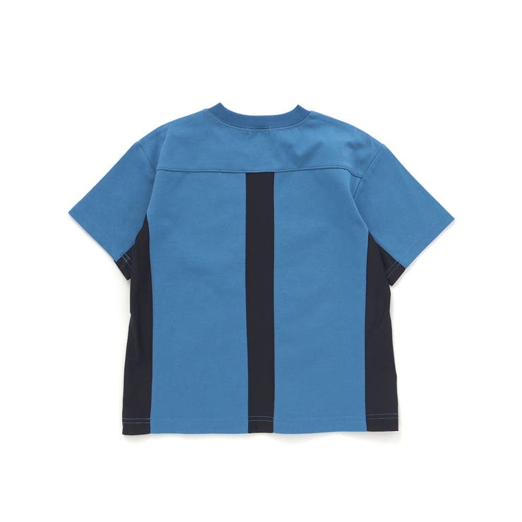 【接触冷感】メッシュ切り替えロゴプリント天竺Tシャツ(110~160cm) | WASK | 詳細画像9 