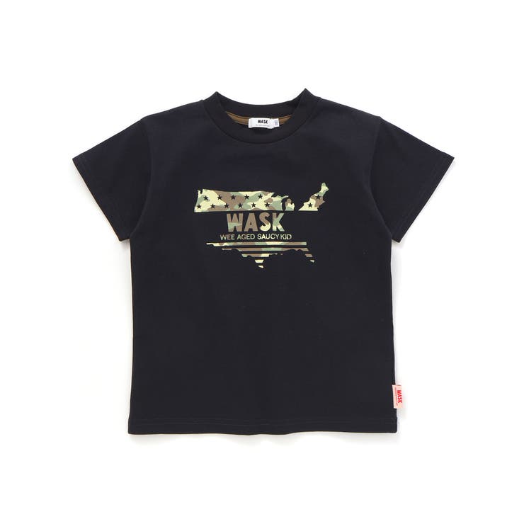 【接触冷感】WASKアイコン迷彩柄天竺Tシャツ(100~160cm) | WASK | 詳細画像4 