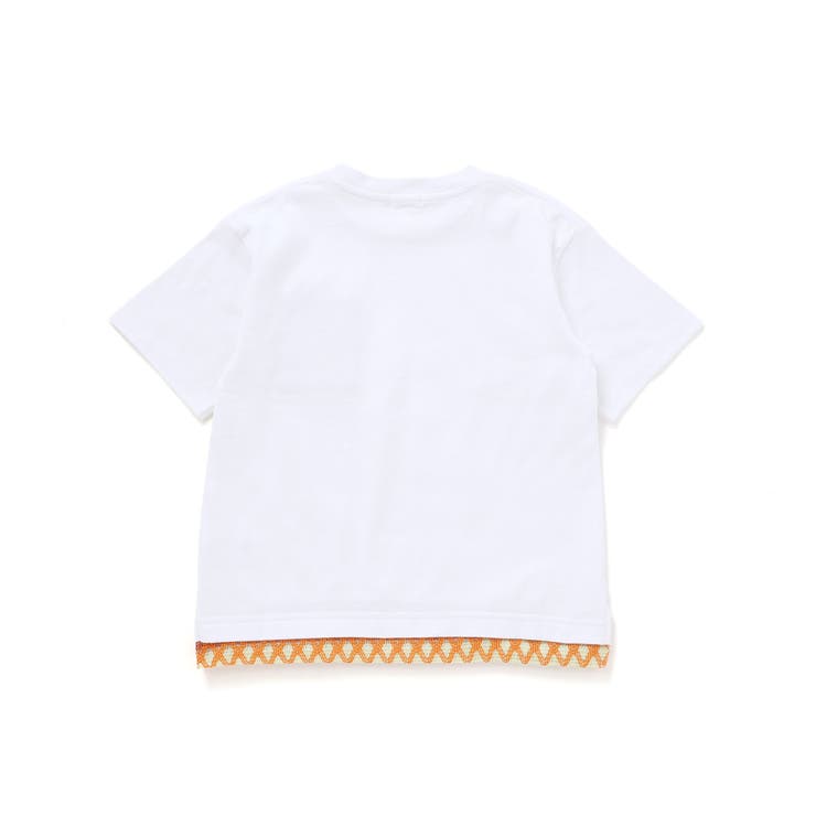 【速乾】柄レースレイヤード風BIGTシャツ(100~160cm) | WASK | 詳細画像9