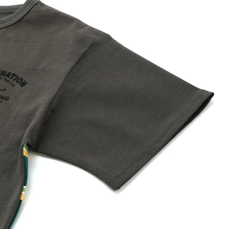 【接触冷感】マルチボーダー切り替えTシャツ(100~160cm) | WASK | 詳細画像12 