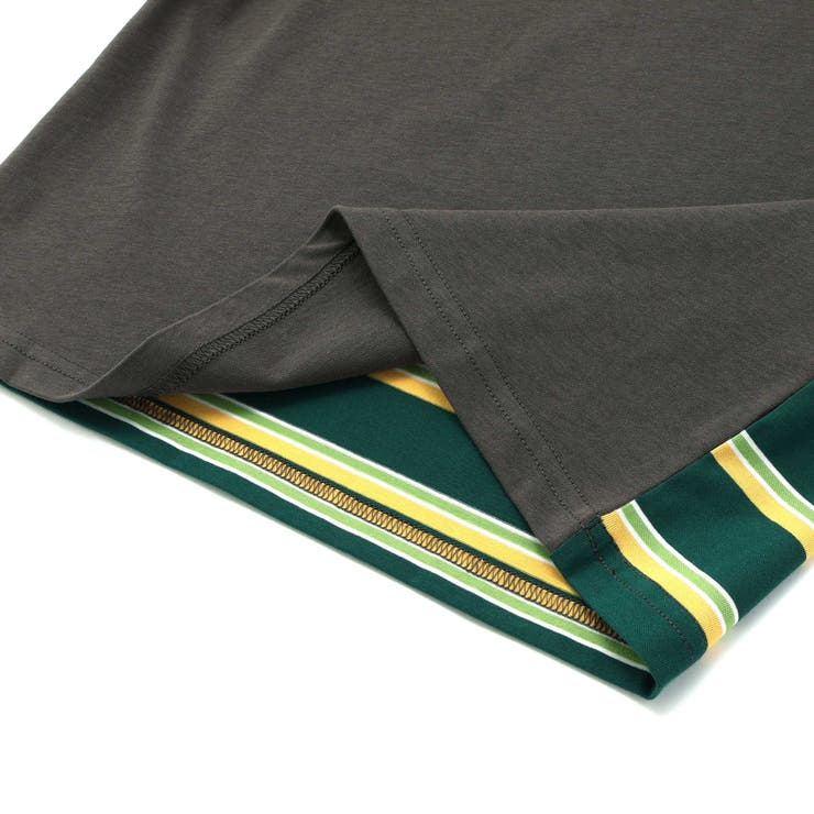 【接触冷感】マルチボーダー切り替えTシャツ(100~160cm) | WASK | 詳細画像13 