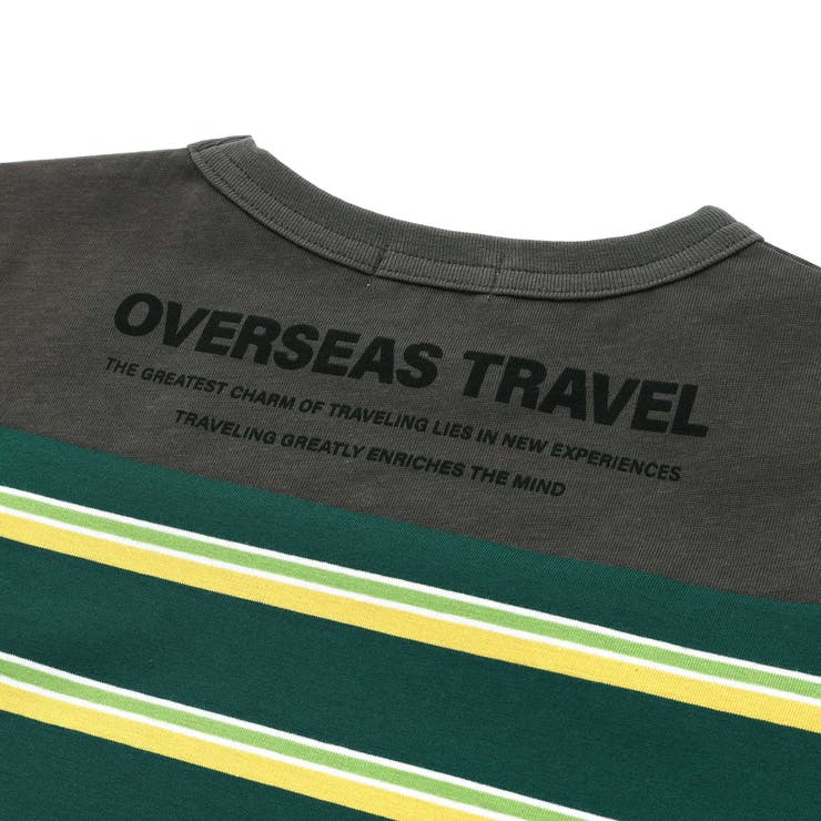 【接触冷感】マルチボーダー切り替えTシャツ(100~160cm) | WASK | 詳細画像14 