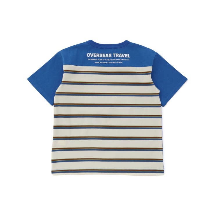 【接触冷感】マルチボーダー切り替えTシャツ(100~160cm) | WASK | 詳細画像7 