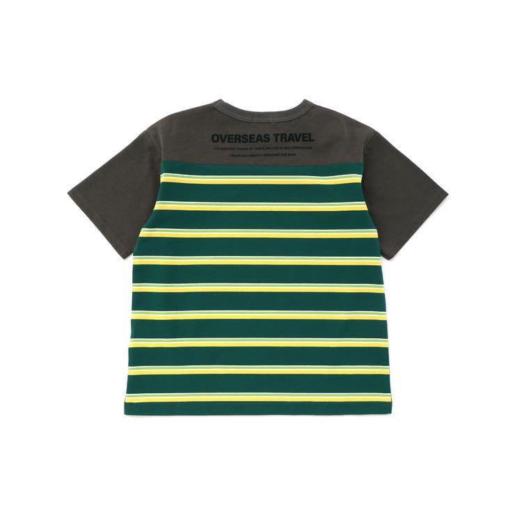 【接触冷感】マルチボーダー切り替えTシャツ(100~160cm) | WASK | 詳細画像9 