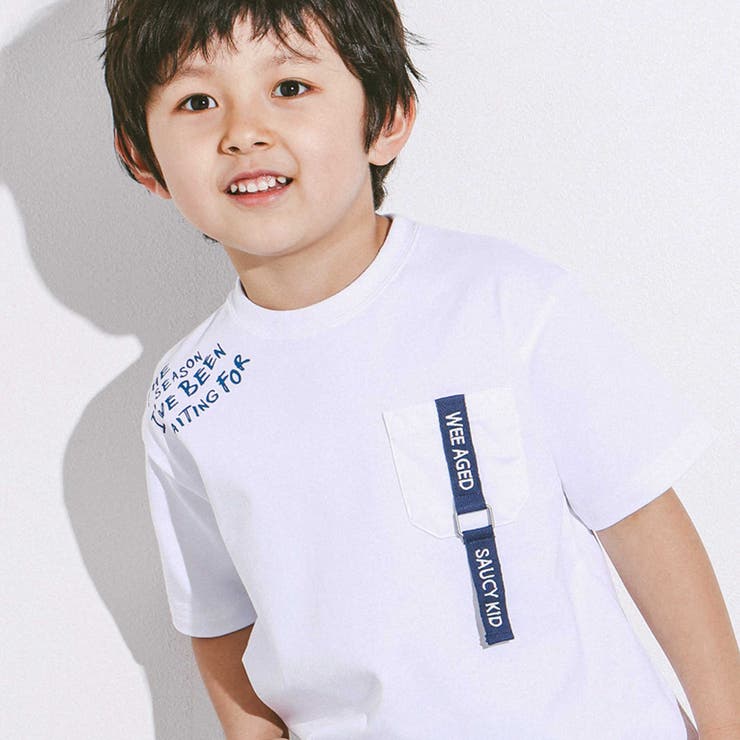 【接触冷感】テープポケットウェーブロゴTシャツ(110~160cm) | WASK | 詳細画像5 
