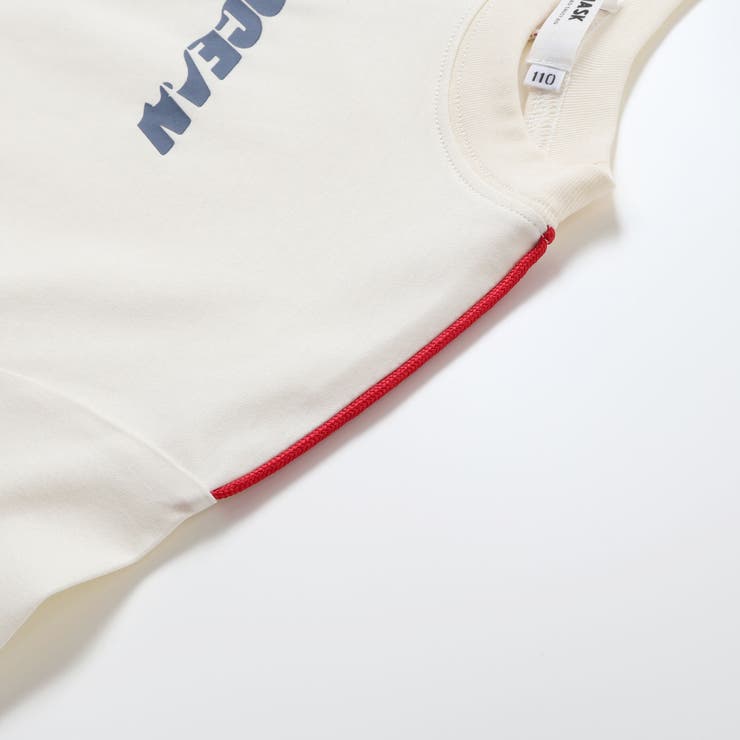 配色パイピングTシャツ(110~160cm) | WASK | 詳細画像10 