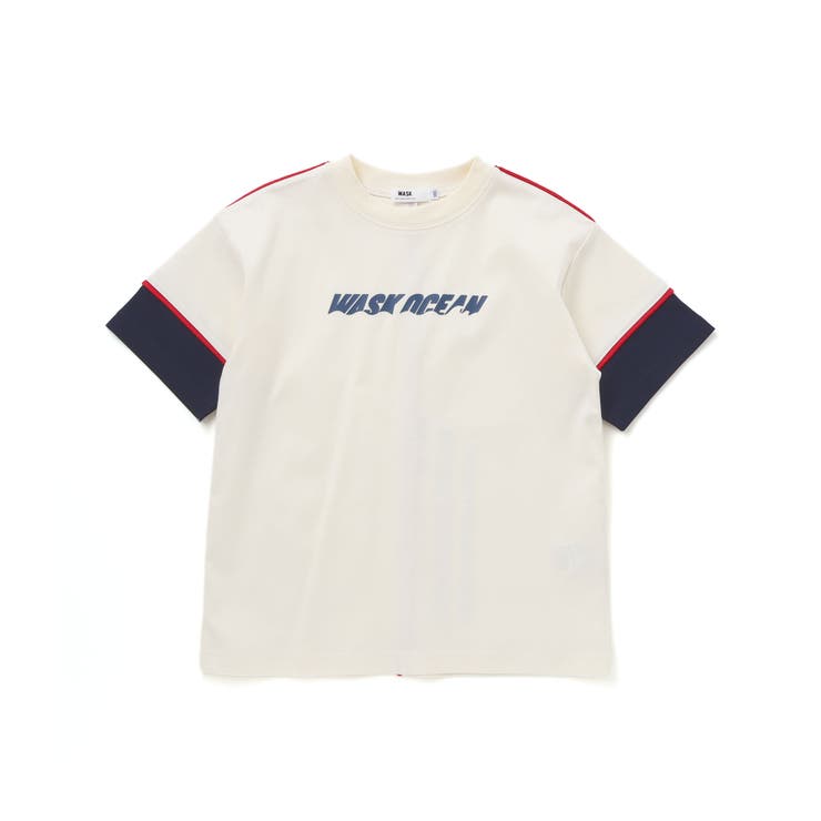 配色パイピングTシャツ(110~160cm) | WASK | 詳細画像4 