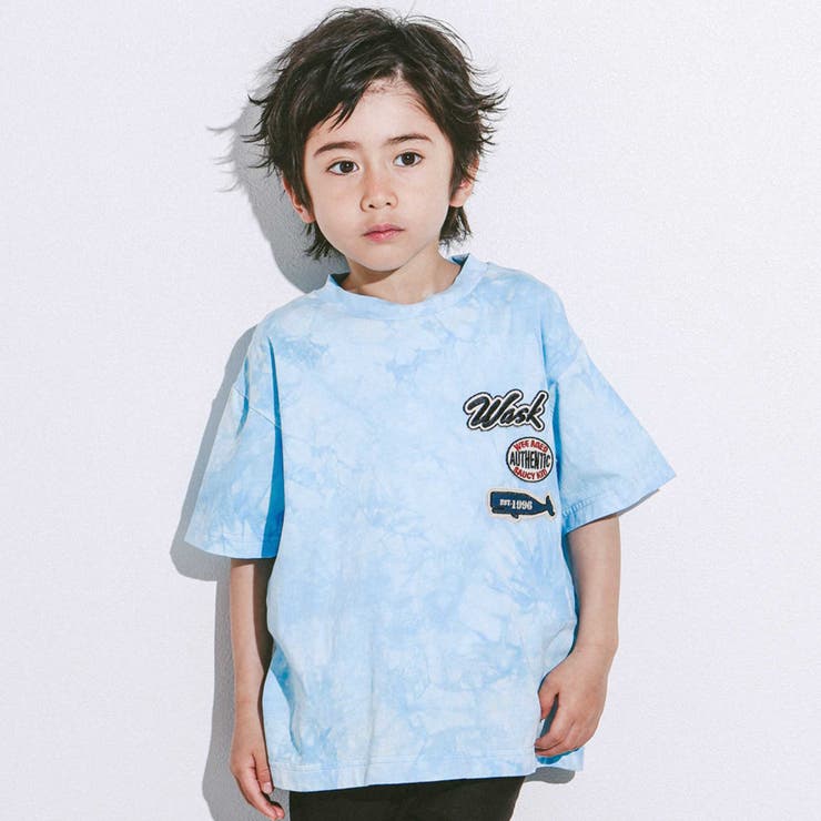 ブルー系 | ワッペンセット＆タイダイTシャツ(100~160cm) | WASK