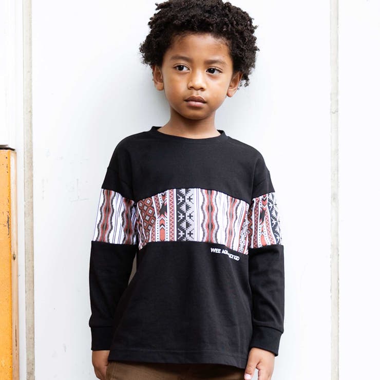ネイティブ柄プリントTシャツ(110~160cm) | WASK | 詳細画像1